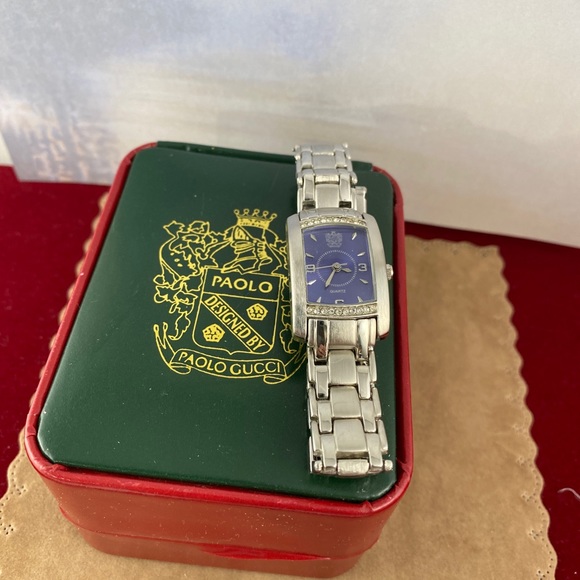 Sold Vintage Ladies Stainless Steel Paolo Gucci Watch - Picture 5 of 7